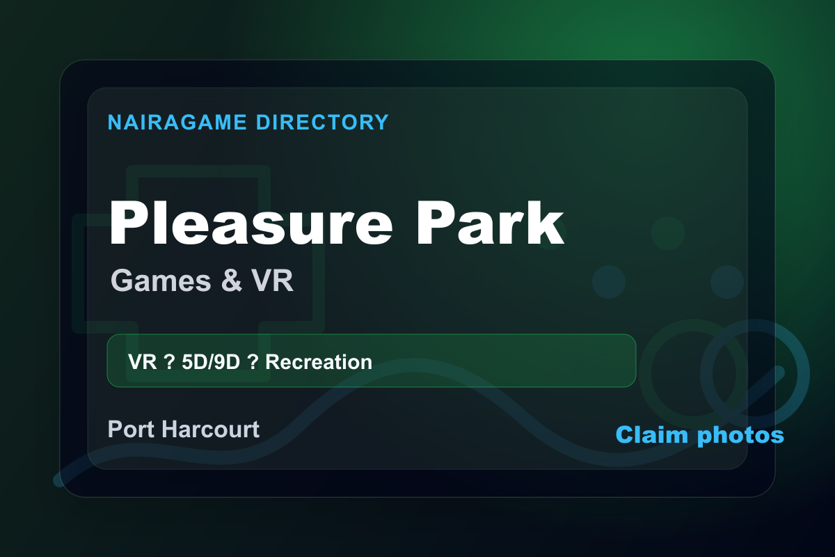Port Harcourt Pleasure Park Games & VR
